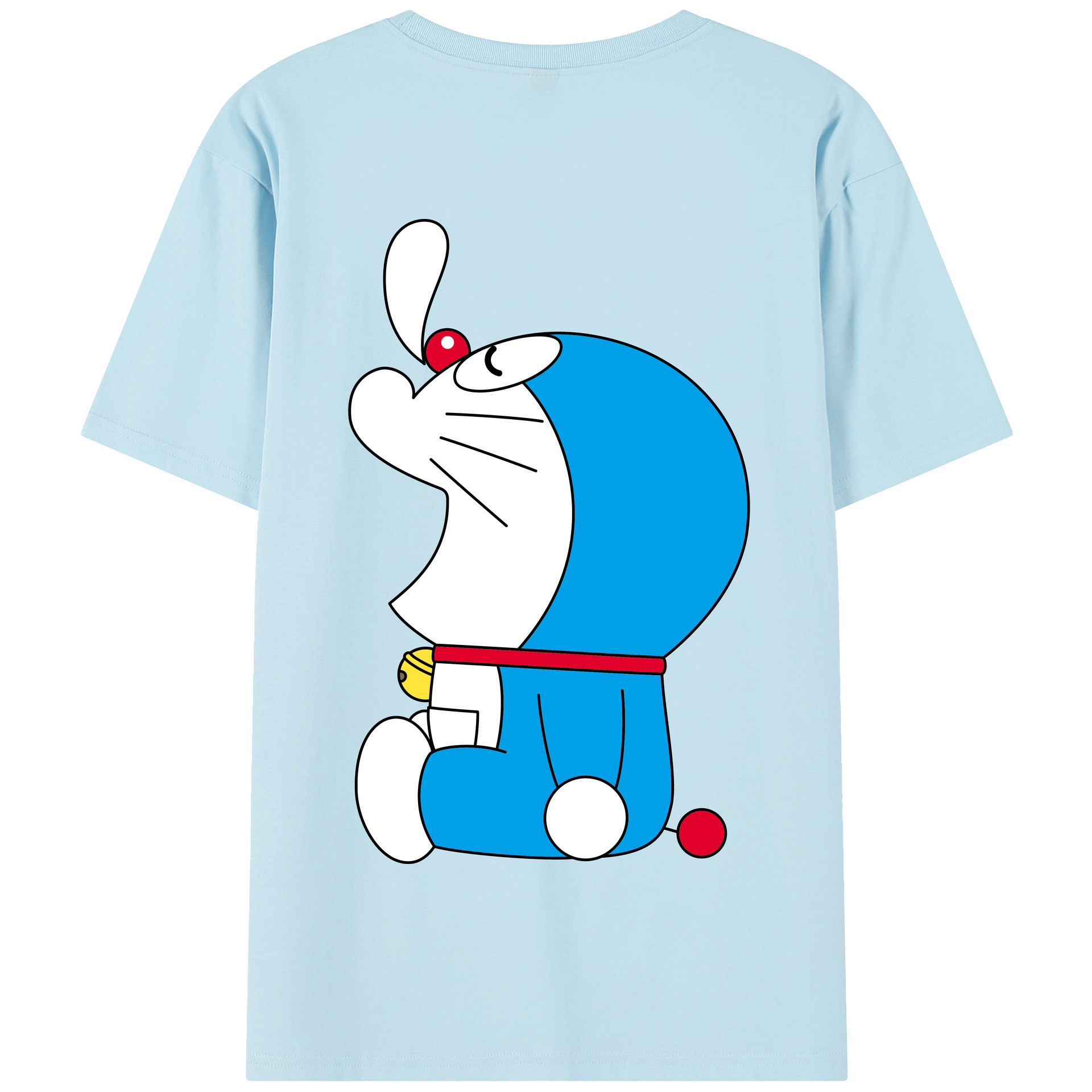 （画像用） ドラえもん Doraemon 綿100％半袖Tシャツ（背面プリント）
